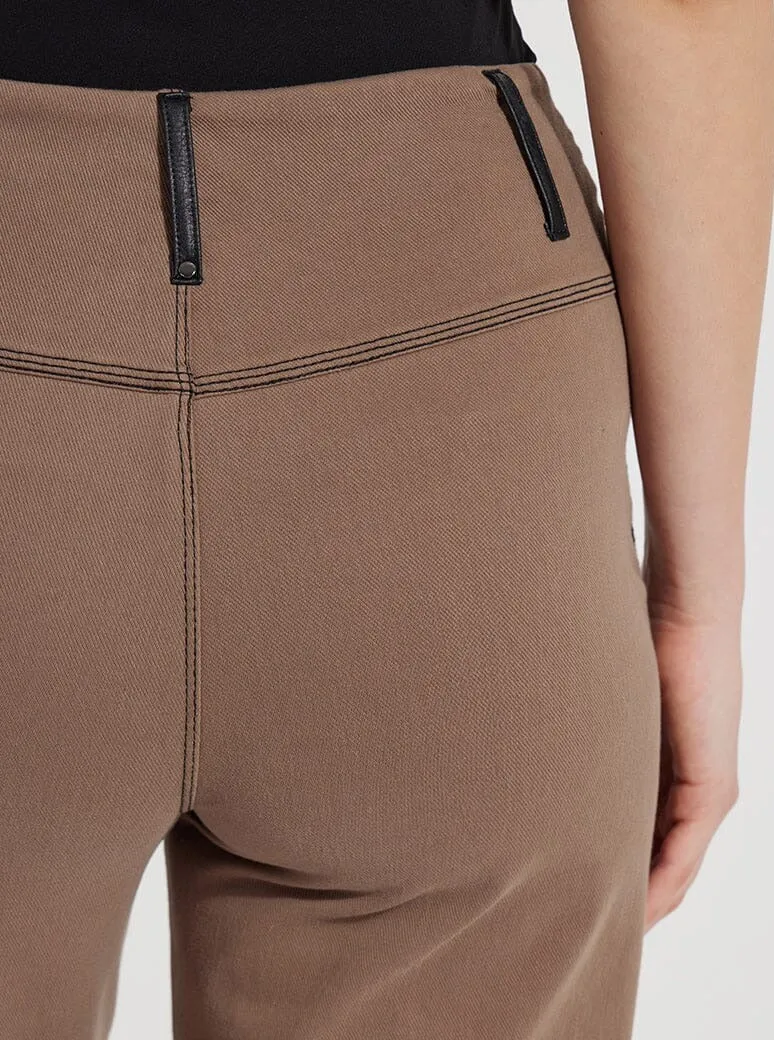 Frances Wide Leg Crop [Cold Chestnut-12-3074-M9]