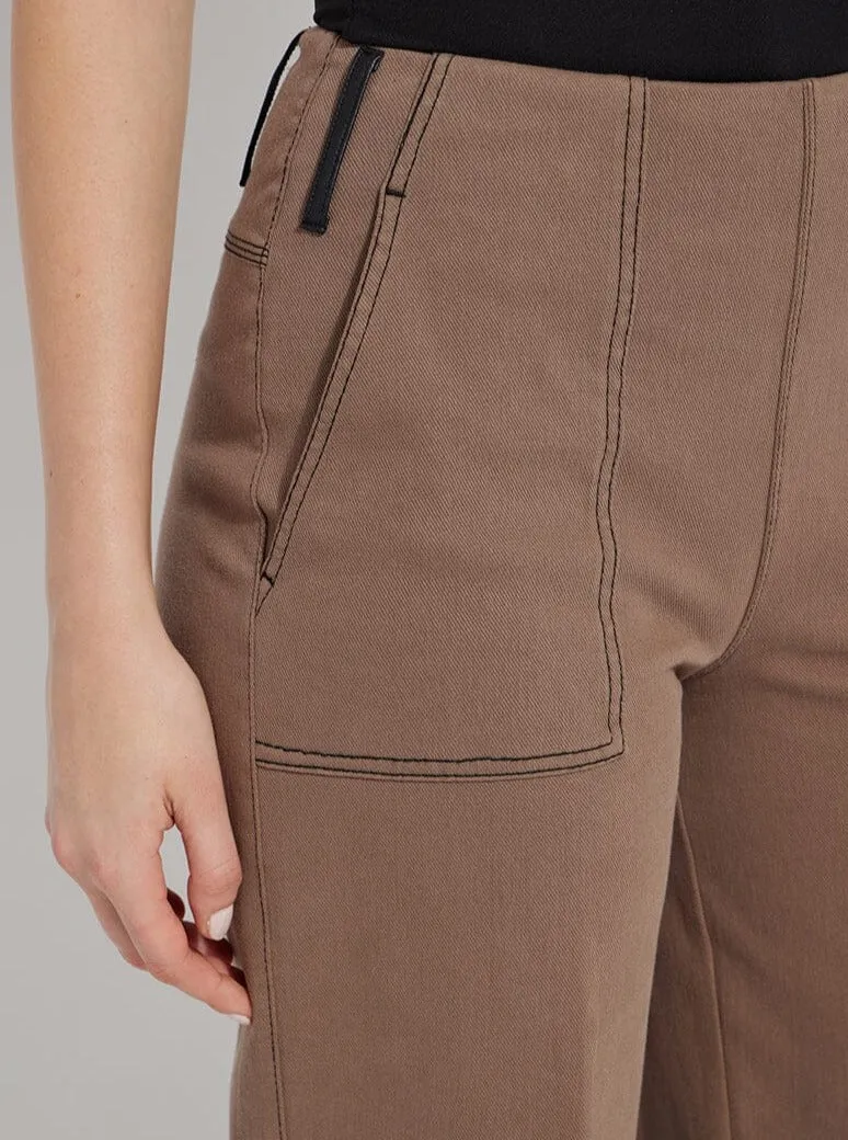 Frances Wide Leg Crop [Cold Chestnut-12-3074-M9]