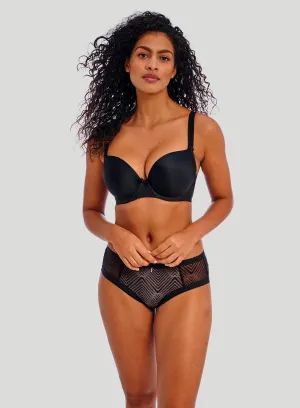 Freya: Deco Moulded Plunge Bra Black