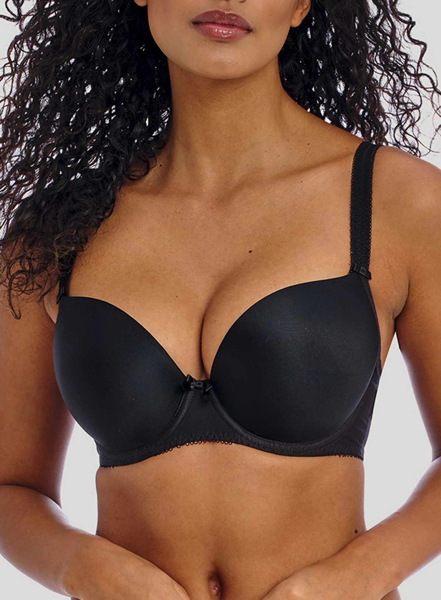 Freya: Deco Moulded Plunge Bra Black