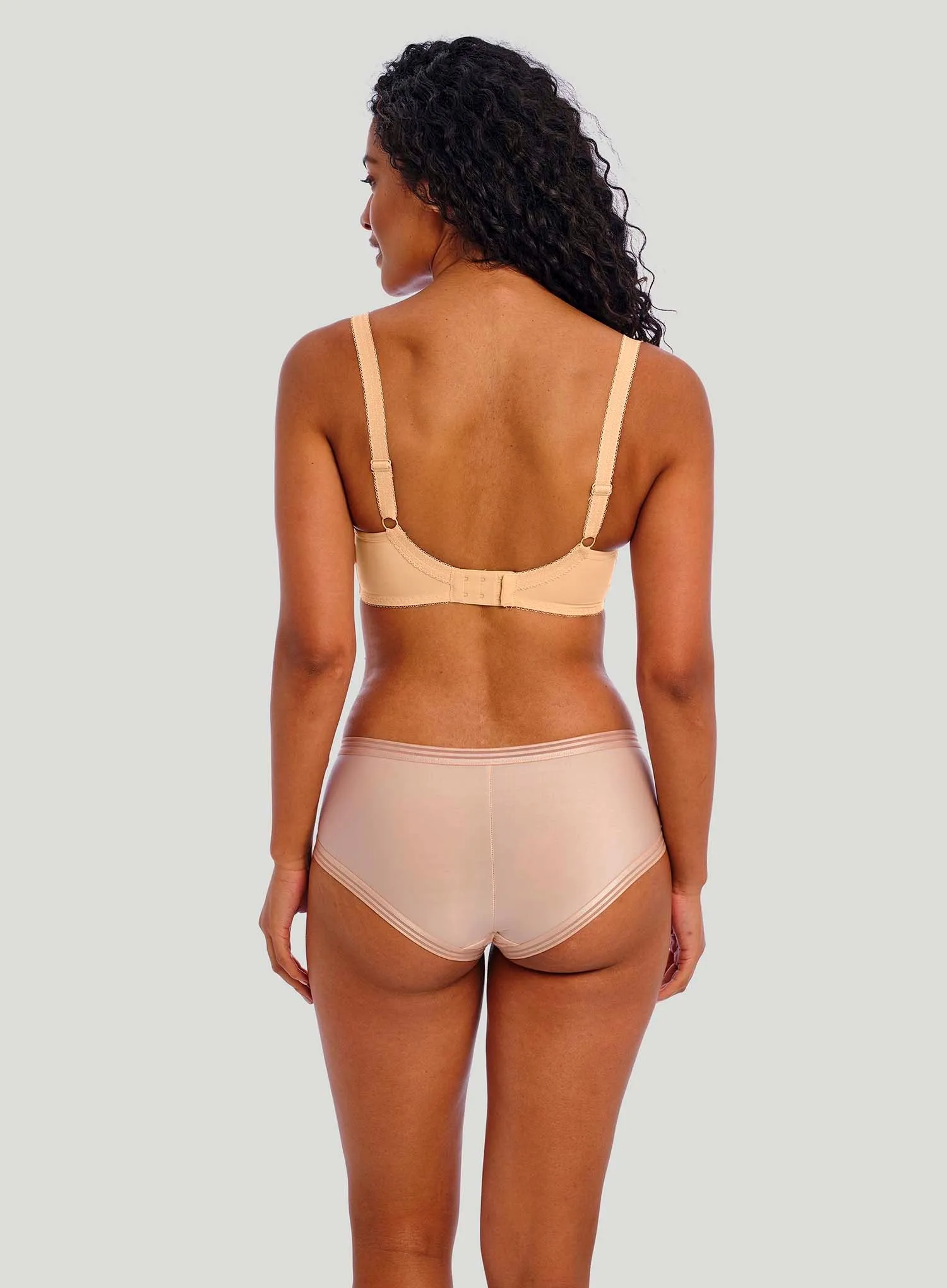 Freya: Deco Moulded Plunge Bra Nude