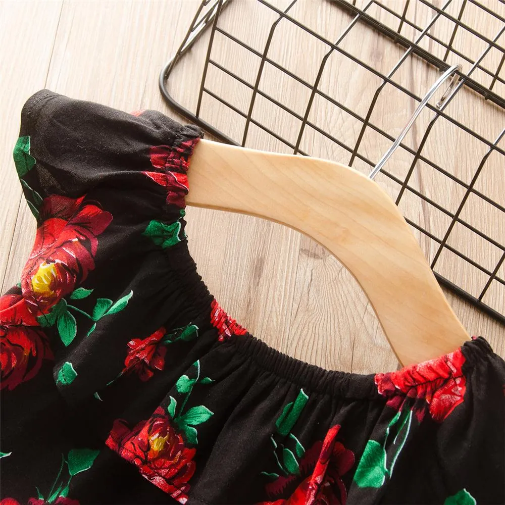 Girls Floral Printed Sleeveless Shorts & Denim Shorts Girls Clothing Wholesale