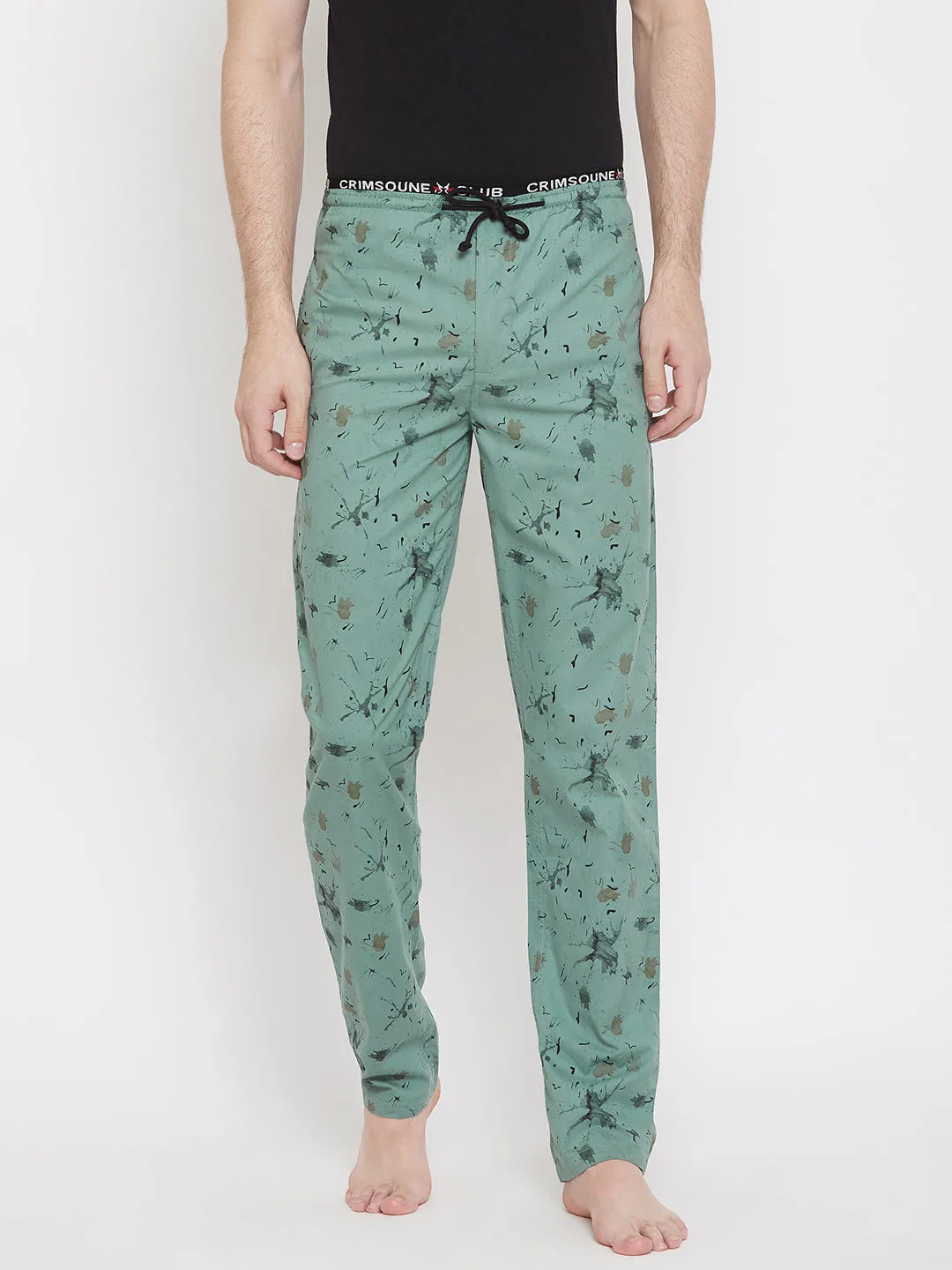 Green Printed Lounge Pants