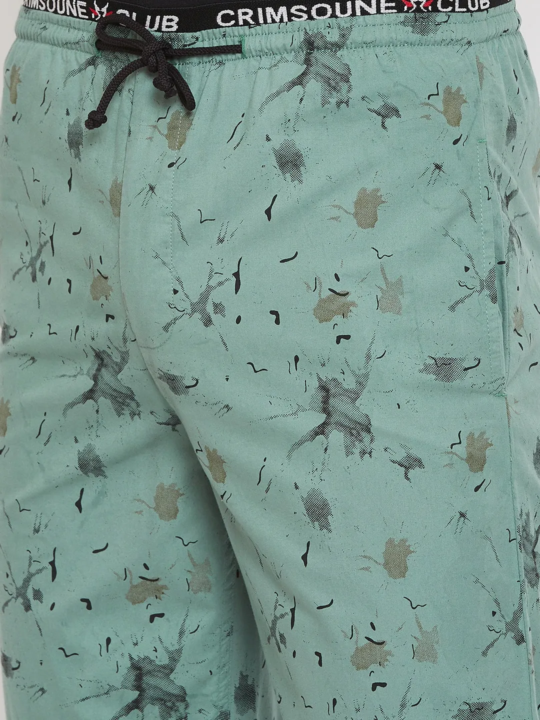 Green Printed Lounge Pants