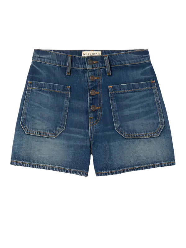 Harley Denim Short in Classic Wash