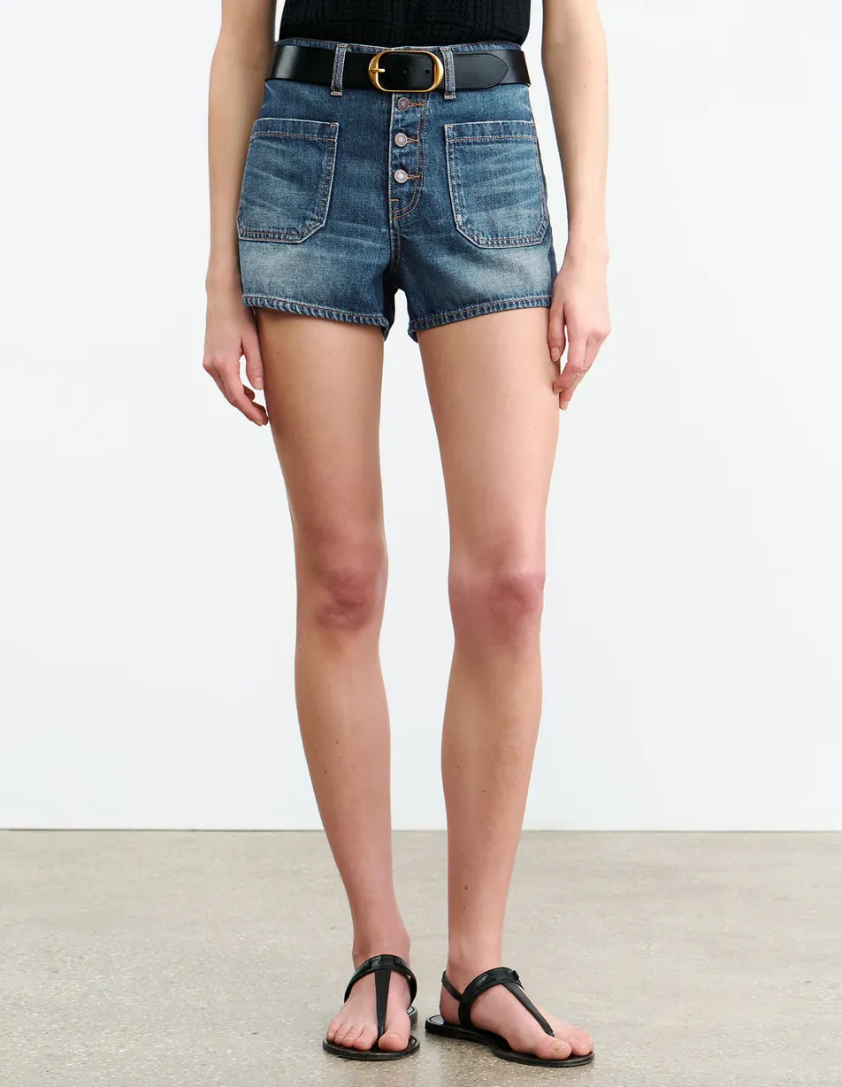 Harley Denim Short in Classic Wash