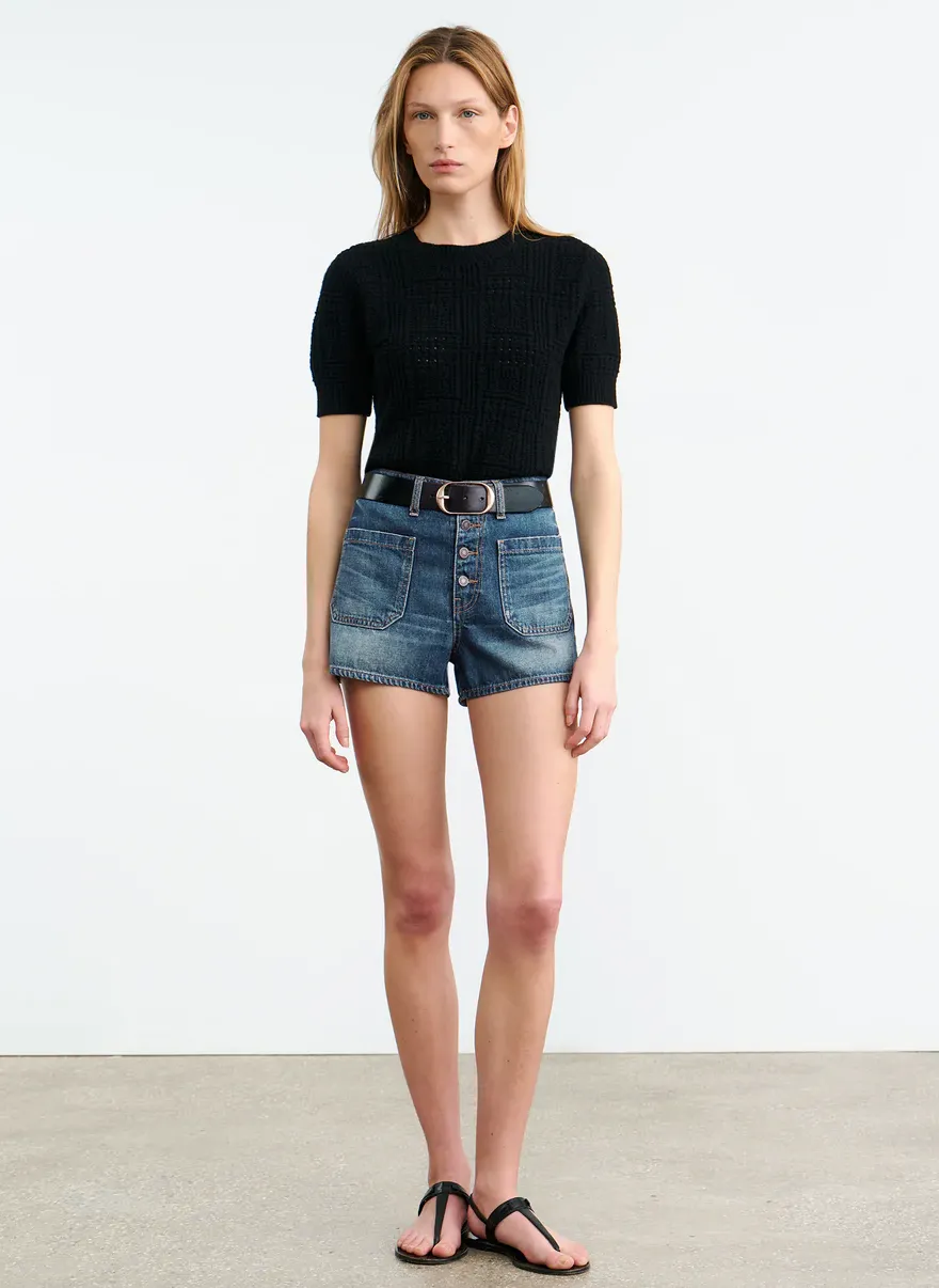 Harley Denim Short in Classic Wash