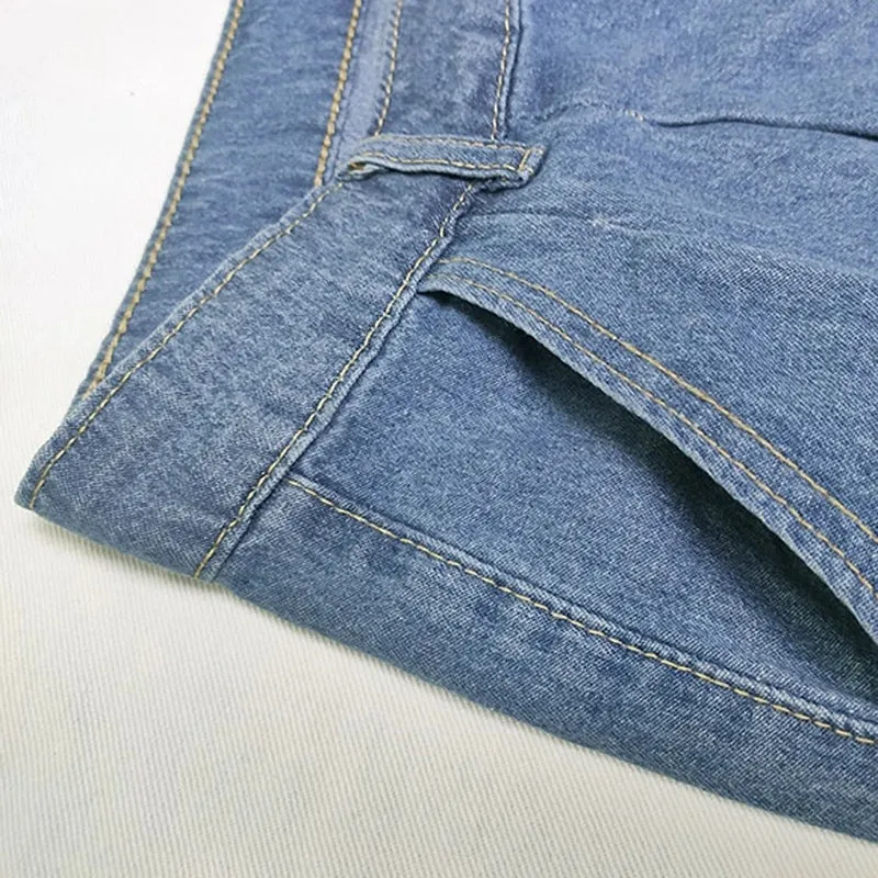 Hoge Taille Relaxed Fit Jeans met Wijde Pijpen