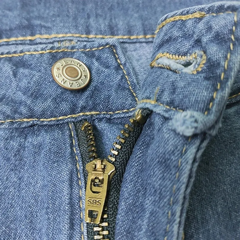 Hoge Taille Relaxed Fit Jeans met Wijde Pijpen