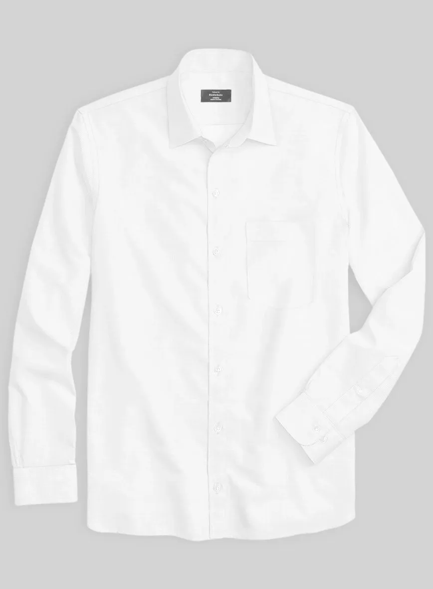 Italian Lombardo Powder White Shirt