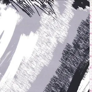 ITY Grey/White/Black Abstract Nylon Jersey Knit Fabric