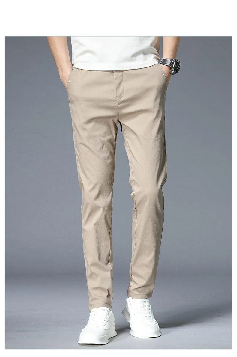JANTOUR Men's Solid Color Casual Pants