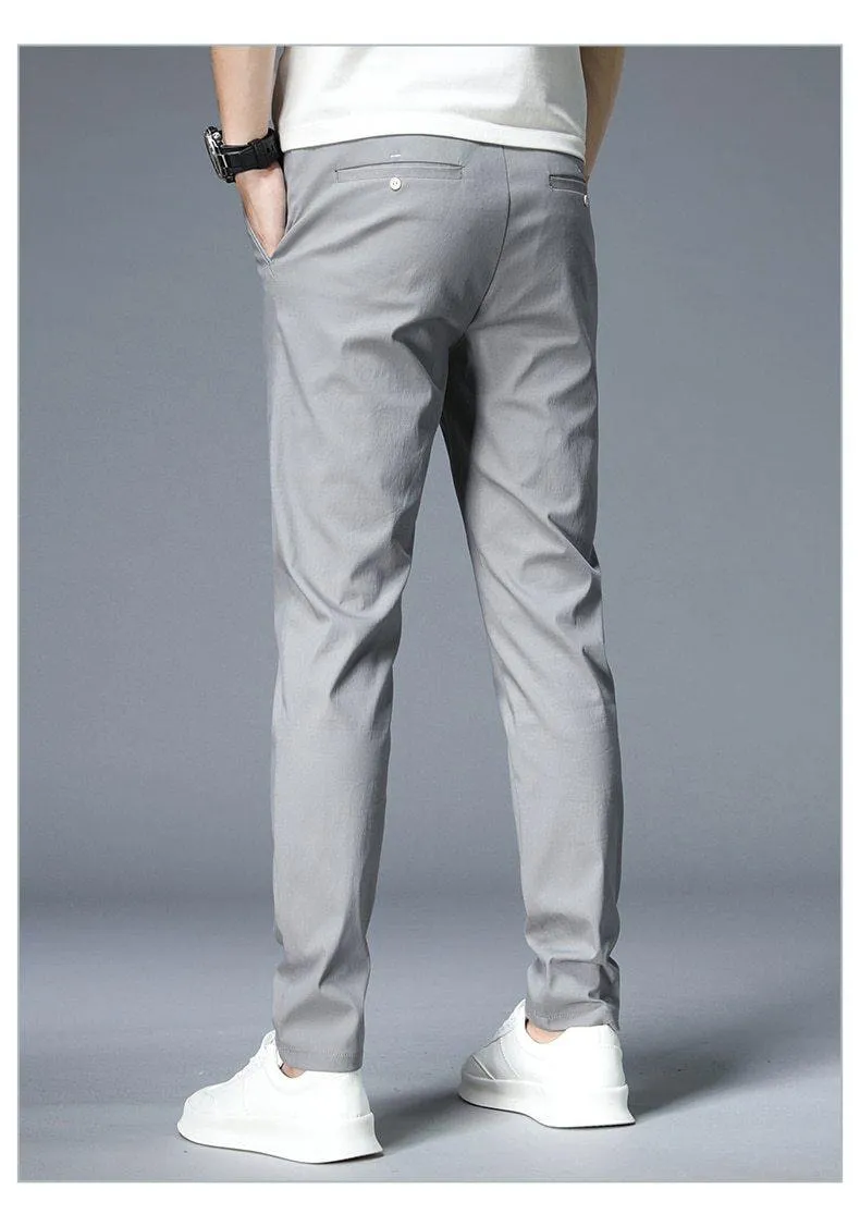 JANTOUR Men's Solid Color Casual Pants