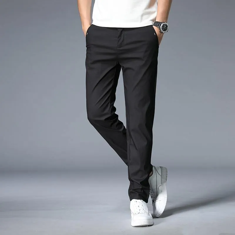 JANTOUR Men's Solid Color Casual Pants