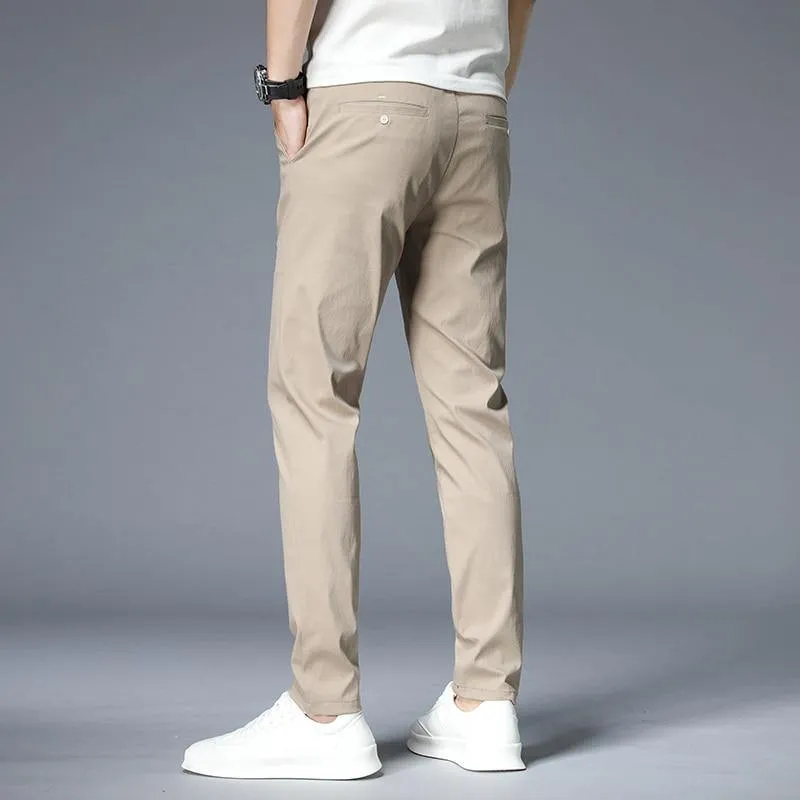 JANTOUR Men's Solid Color Casual Pants