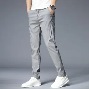 JANTOUR Men's Solid Color Casual Pants