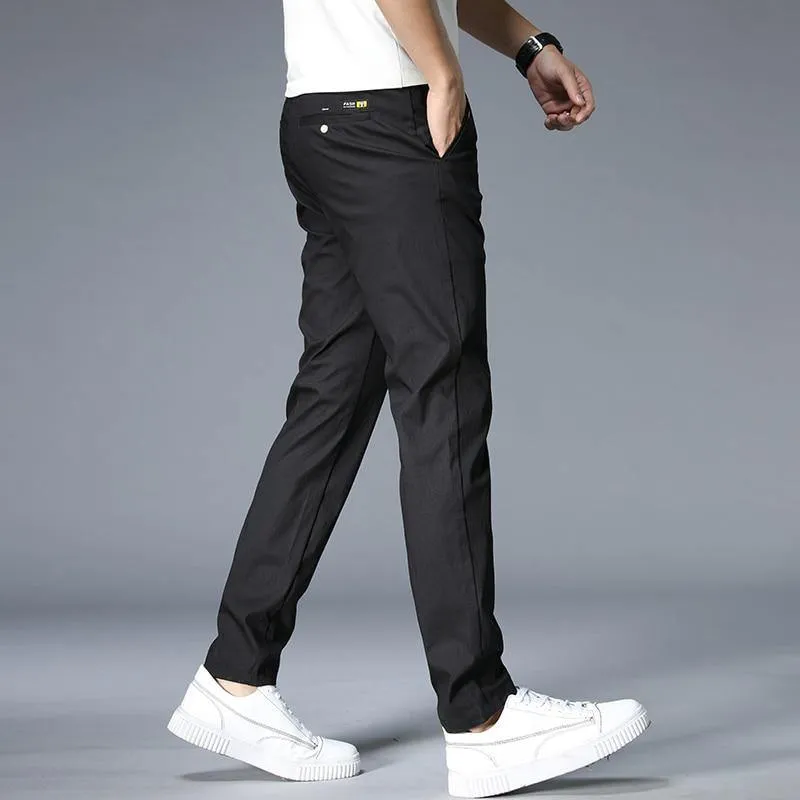 JANTOUR Men's Solid Color Casual Pants