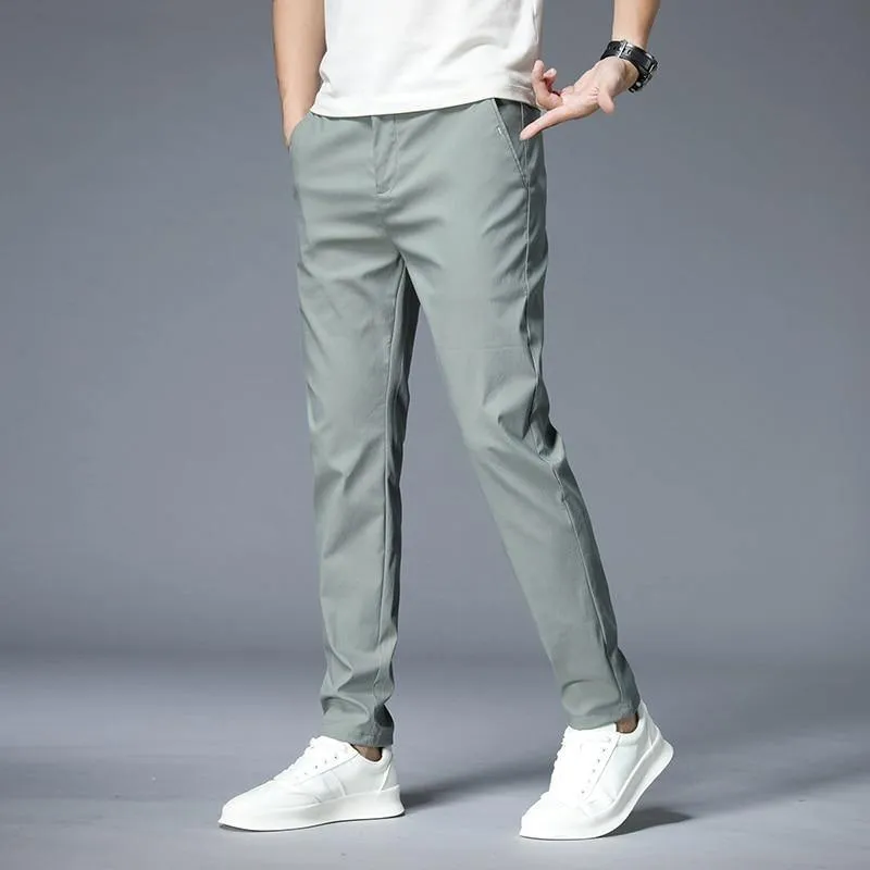JANTOUR Men's Solid Color Casual Pants