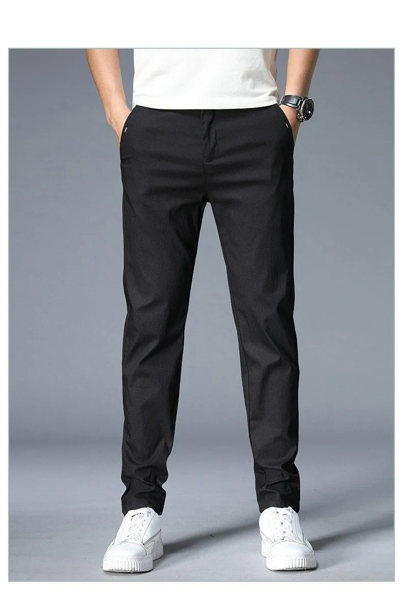 JANTOUR Men's Solid Color Casual Pants