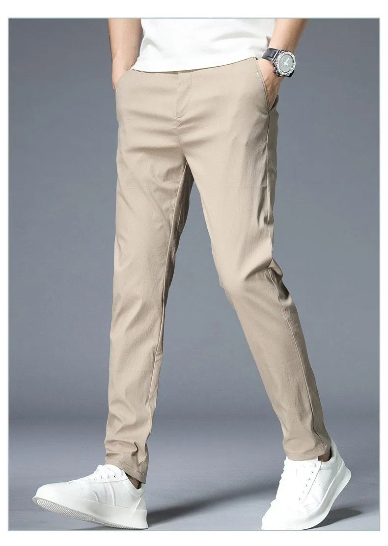 JANTOUR Men's Solid Color Casual Pants
