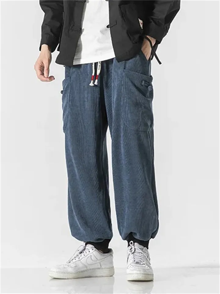 Joggers Men's Corduroy Casual Stylish Pants