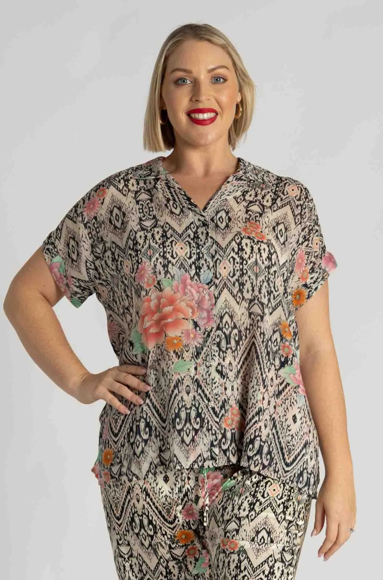 Johnny Was - Laiya Button Up in Azzie Flower