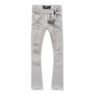 Jordan Craig Stacked Denim Big Kids' Pants Light Grey