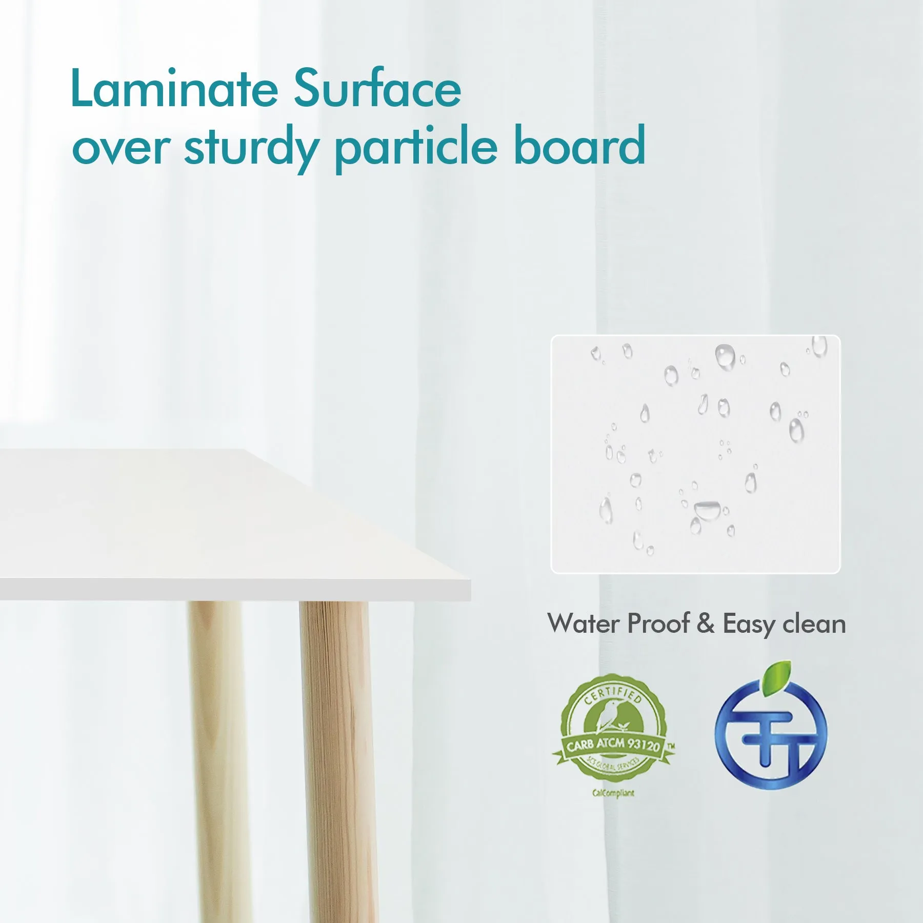 KABOON Solid Color Tabletop--White-Smooth version