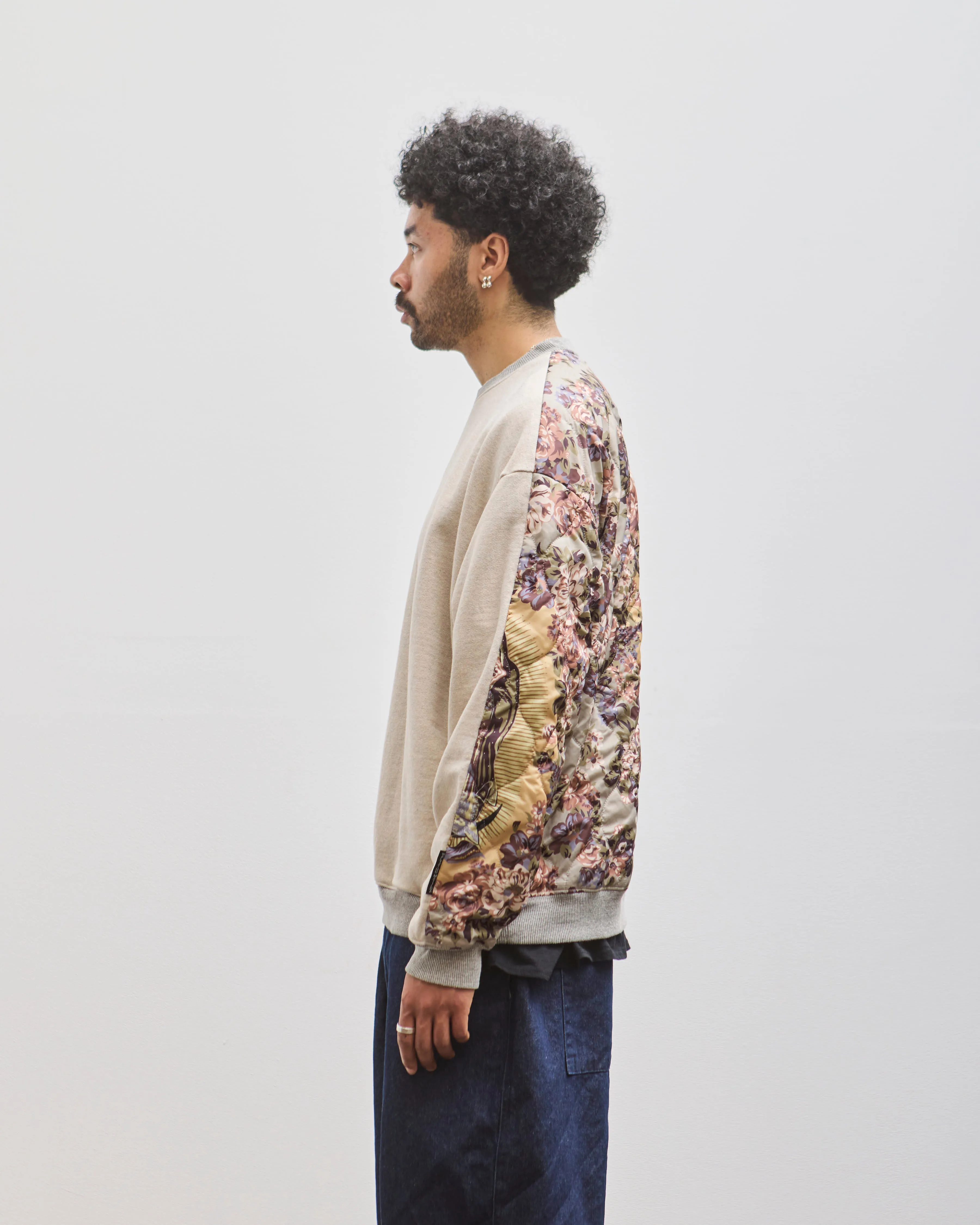 Kapital TOP SWT Knit BIVOUAC BIG SWT, Ecru Peckish Maria
