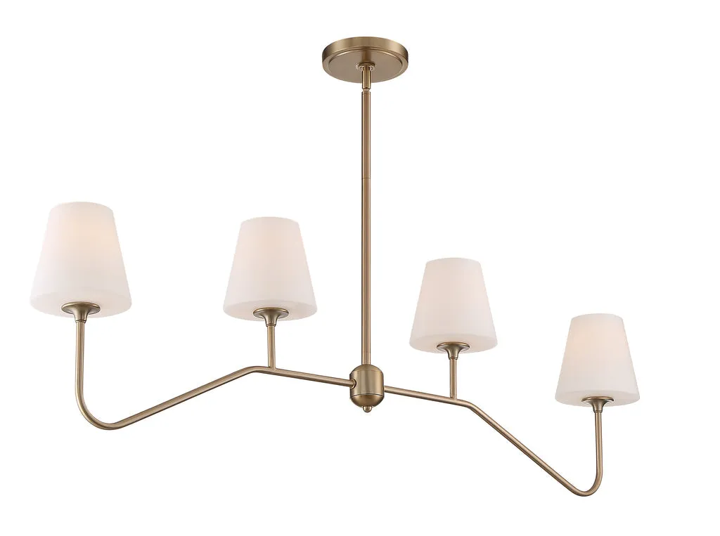 Keenan 4 Light Vibrant Gold Chandelier