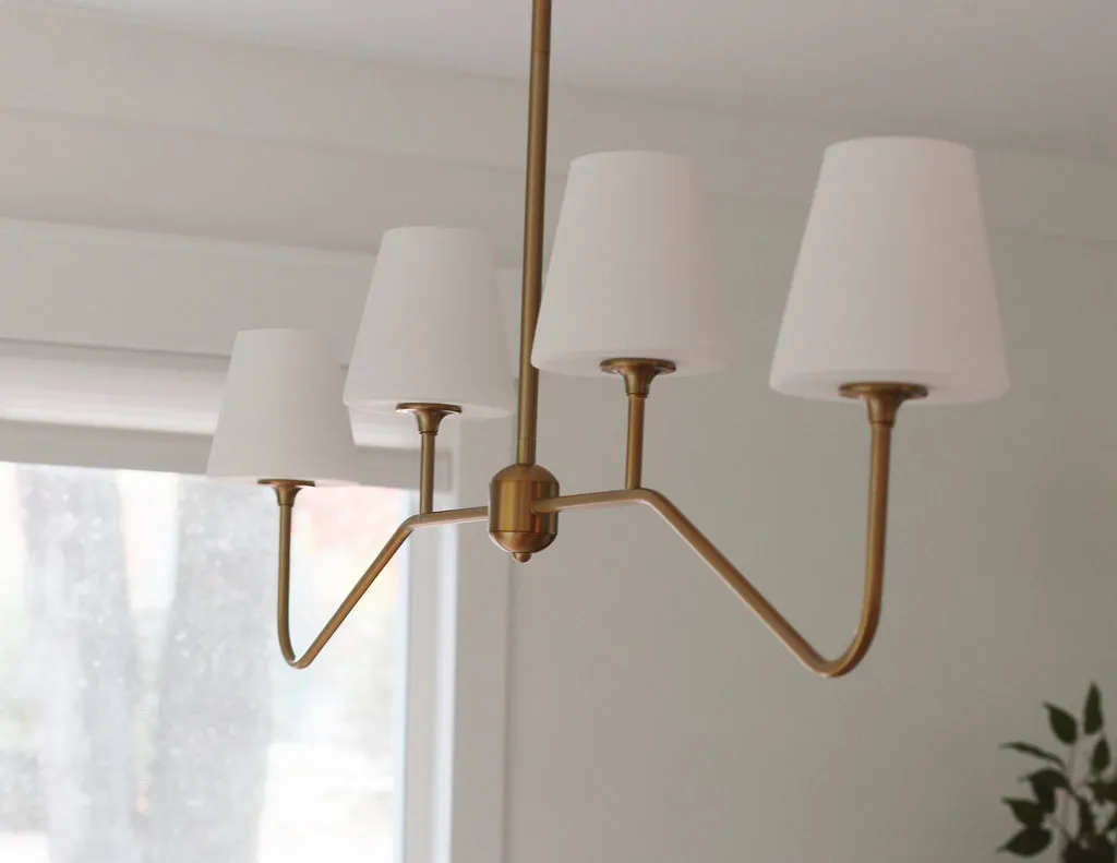 Keenan 4 Light Vibrant Gold Chandelier