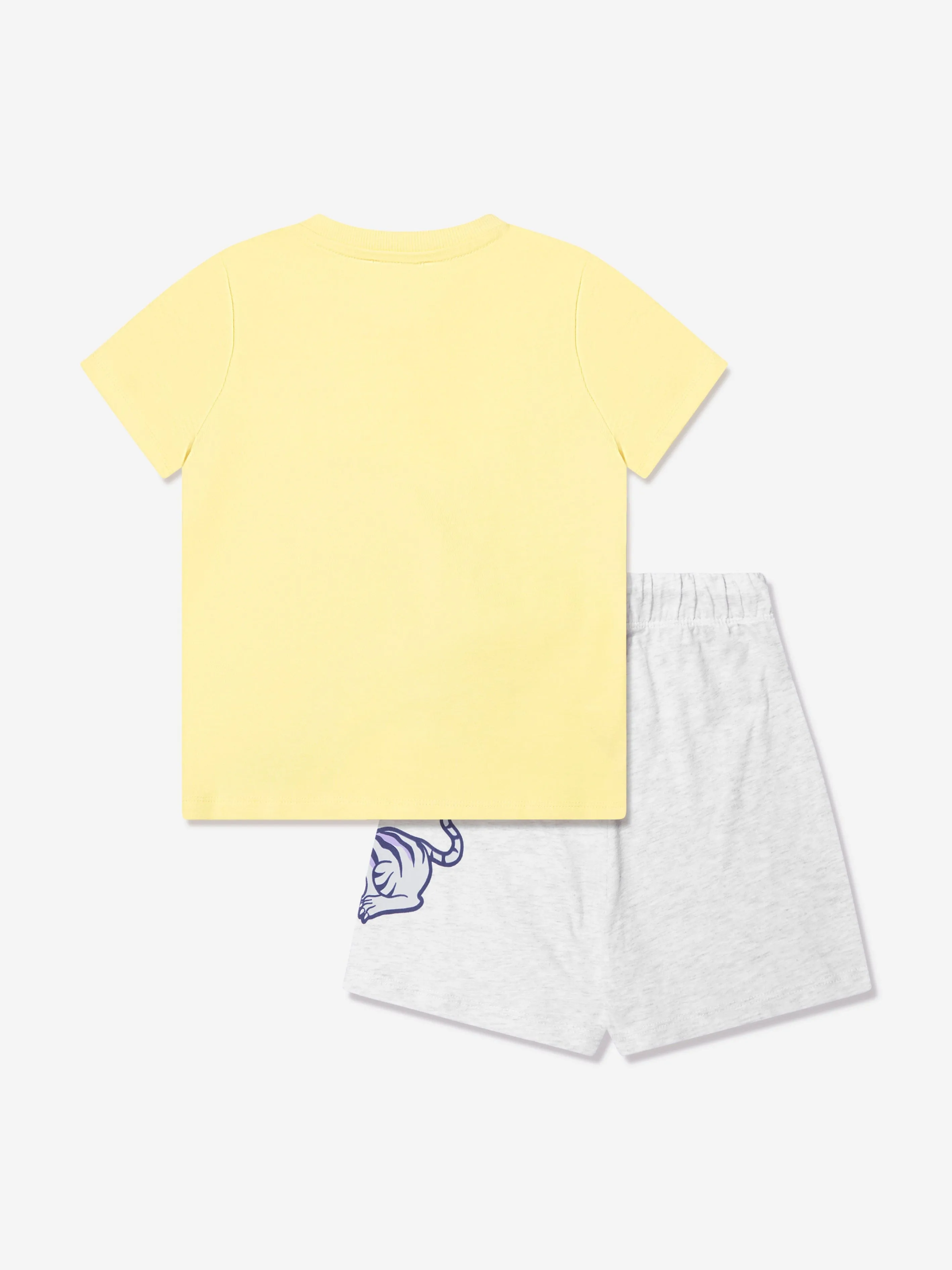 KENZO Baby Boys Organic Cotton Shorts Set in Grey