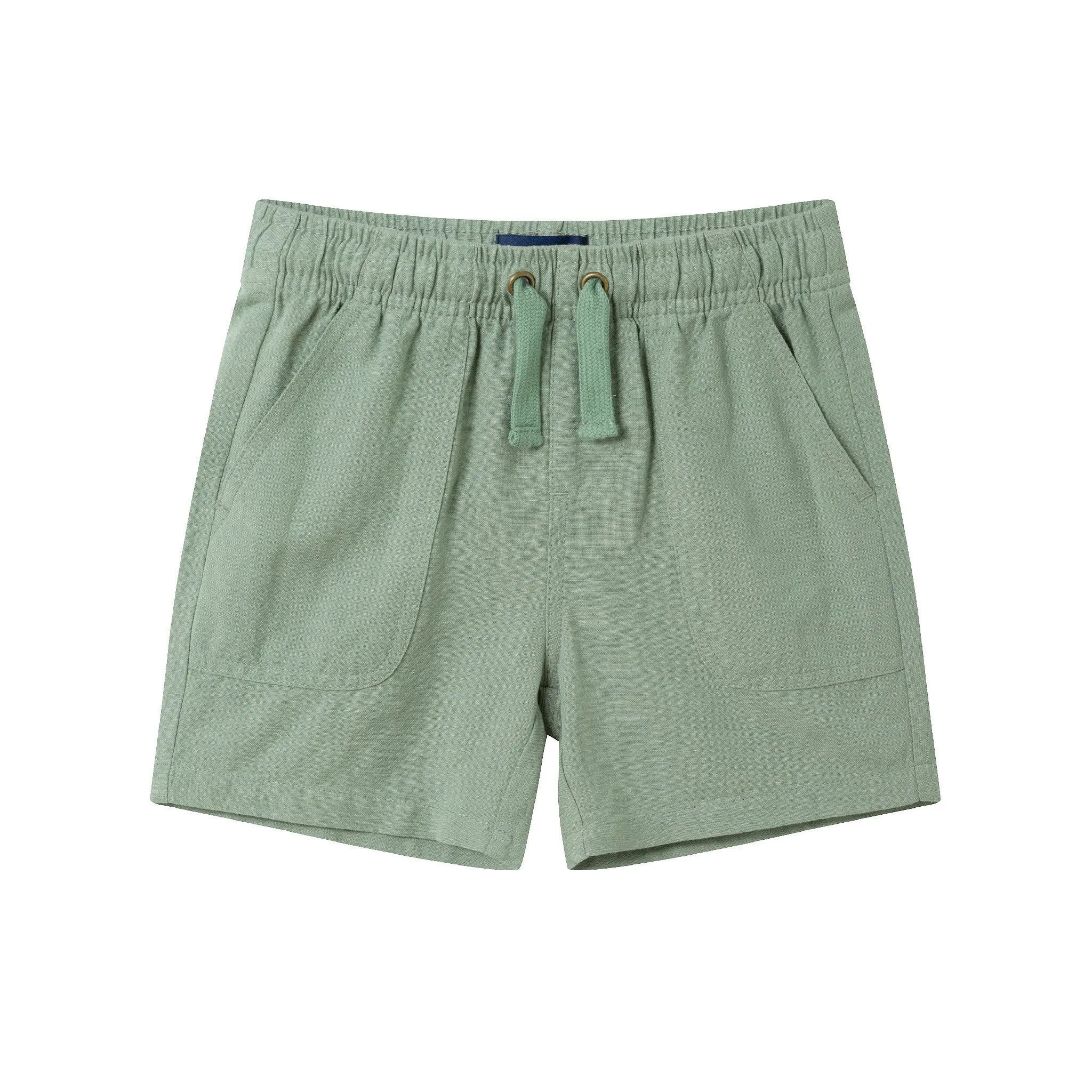 Kids (3-7) Linen Shorts | Green