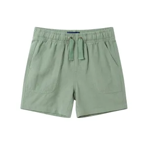 Kids (3-7) Linen Shorts | Green