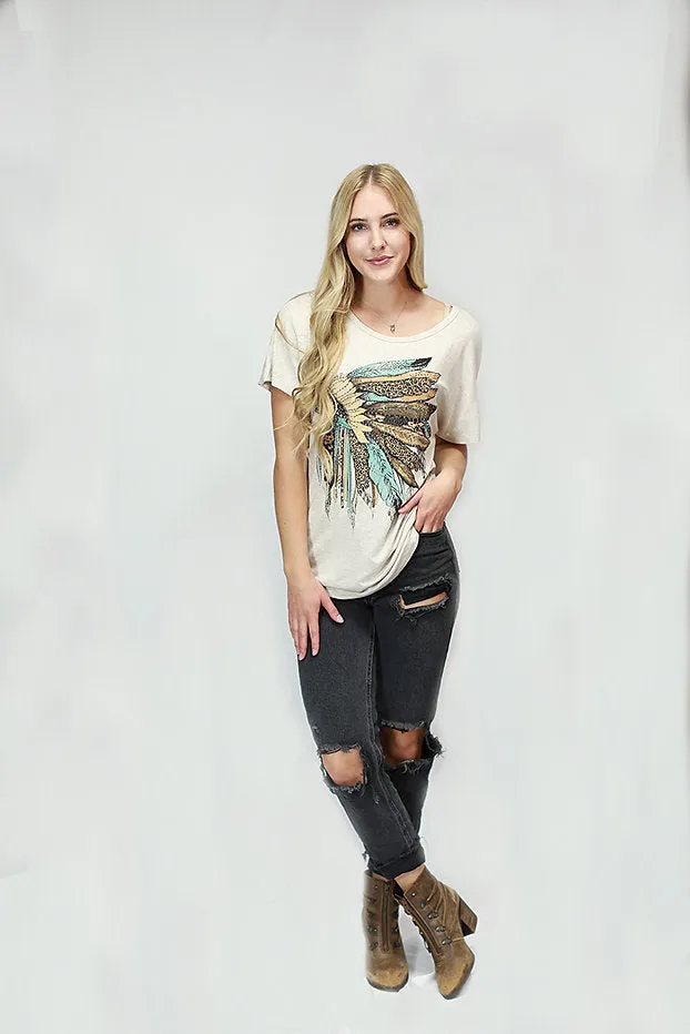 Liberty Wear Collection Tops: Vibrant Headdress