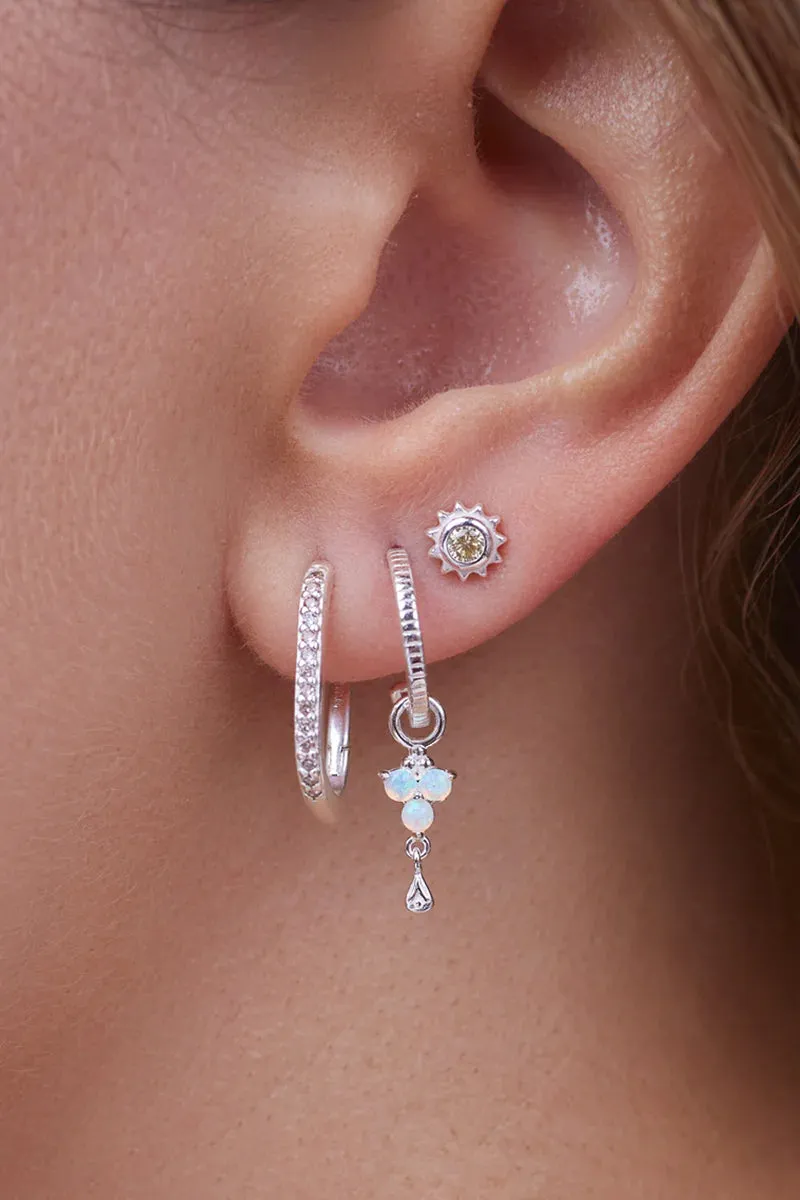 Life Force Sun Studs - Silver