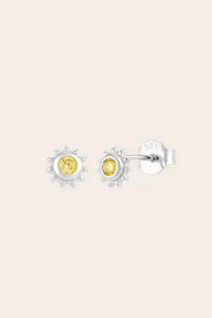 Life Force Sun Studs - Silver