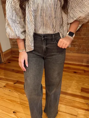 Lila Relaxed Vintage Straight - Washed Grey