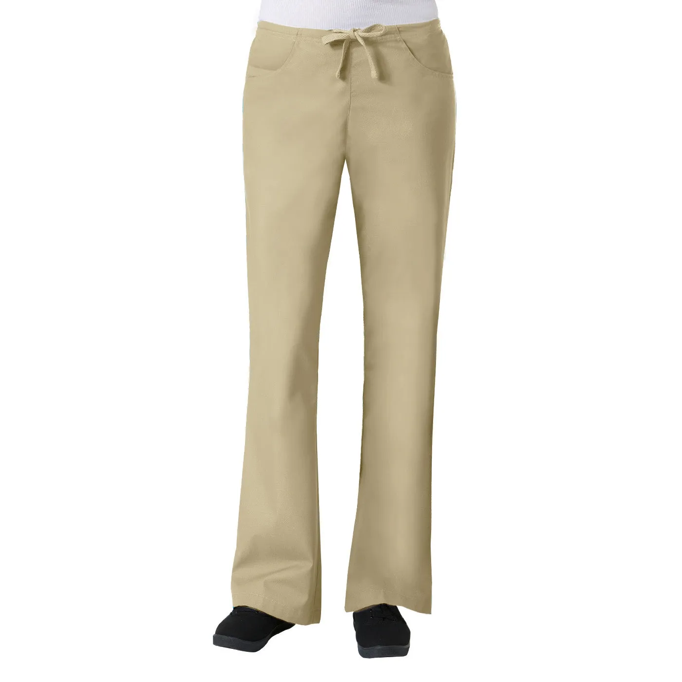 Maevn Core Womens Classic Flare Pant Style 9026 - Petite 28" Plus Fit Size XXL - 3XL