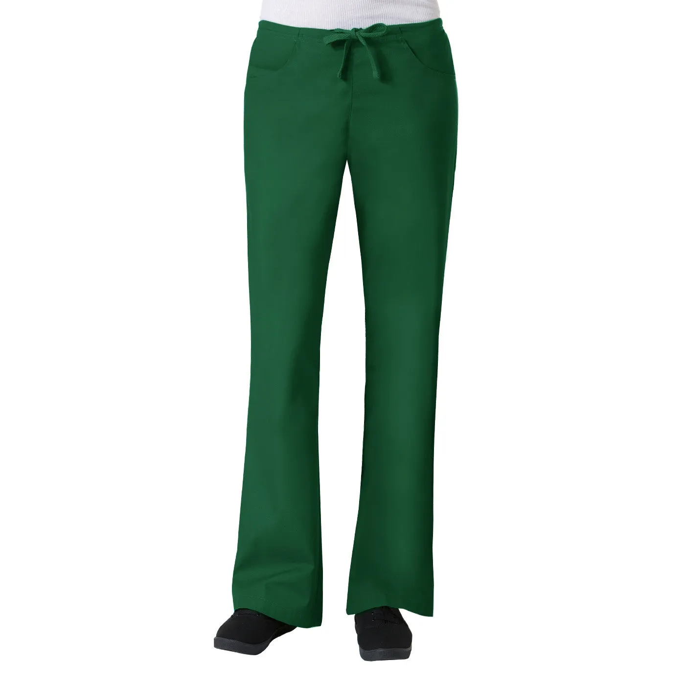 Maevn Core Womens Classic Flare Pant Style 9026 - Petite 28" Plus Fit Size XXL - 3XL