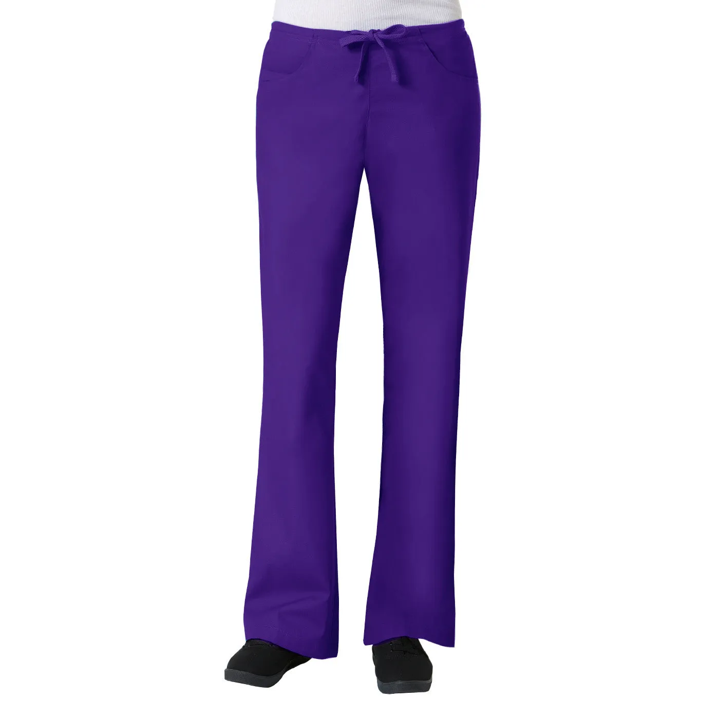 Maevn Core Womens Classic Flare Pant Style 9026 - Petite 28" Plus Fit Size XXL - 3XL
