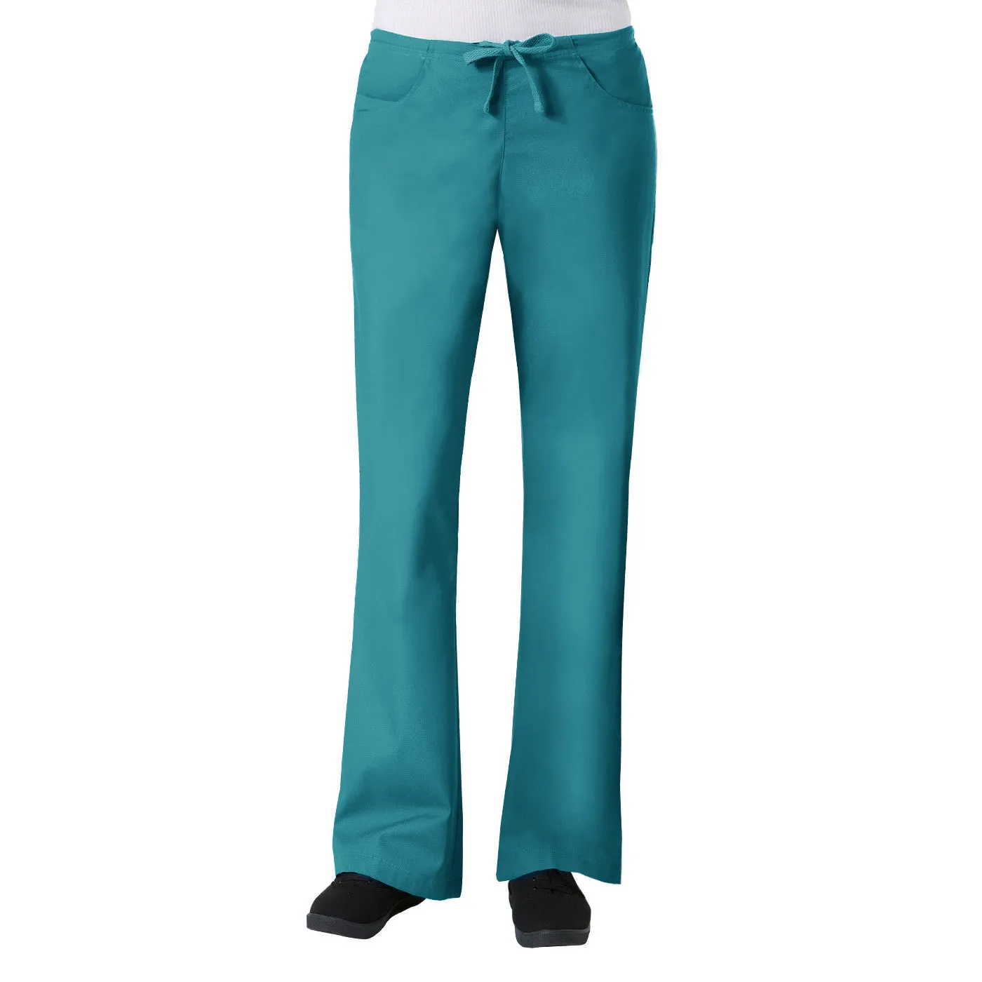 Maevn Core Womens Classic Flare Pant Style 9026 - Petite 28" Plus Fit Size XXL - 3XL