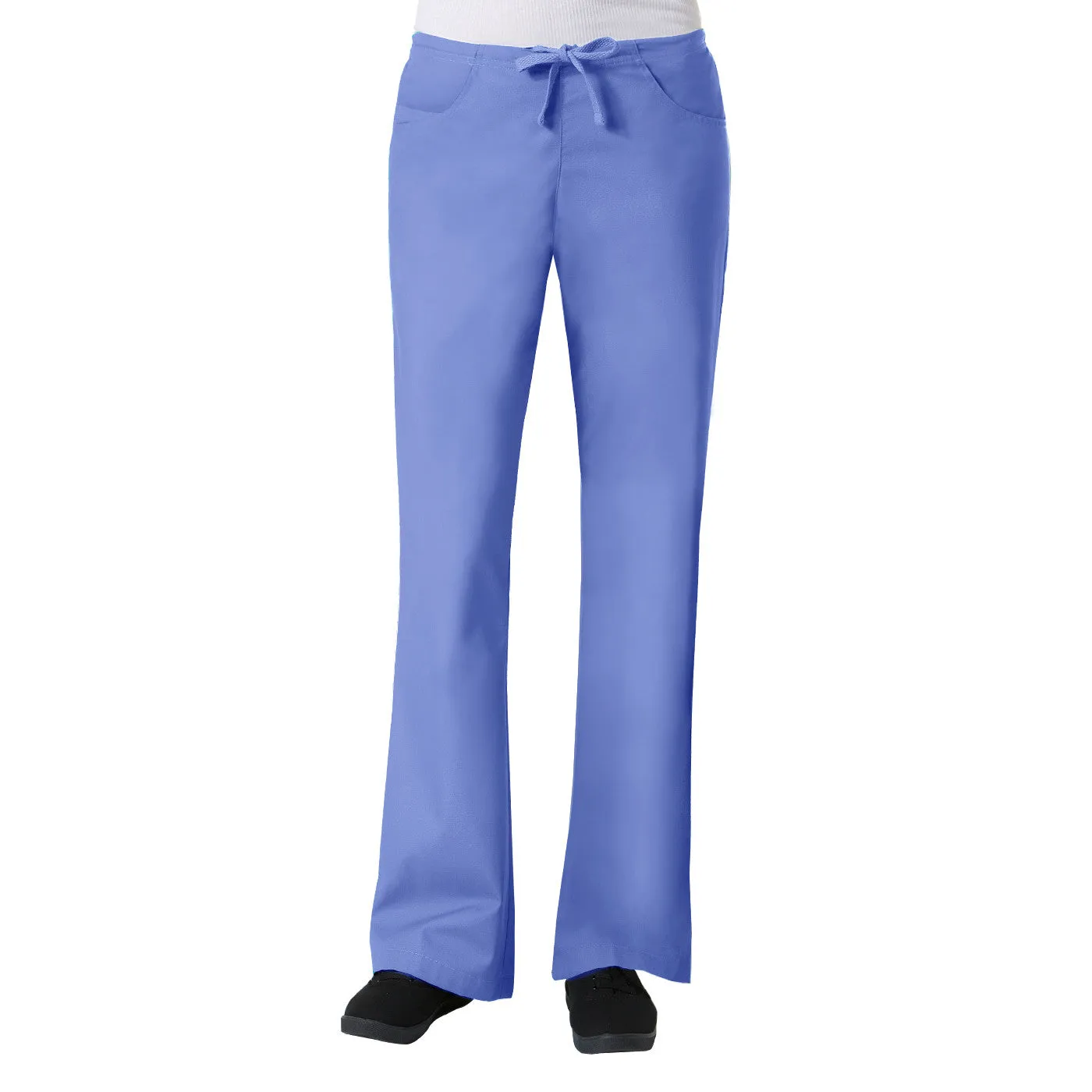 Maevn Core Womens Classic Flare Pant Style 9026 - Petite 28" Plus Fit Size XXL - 3XL