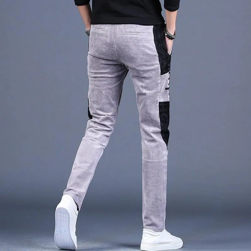 Men's Autumn Embroidery Designer Casual Pants
