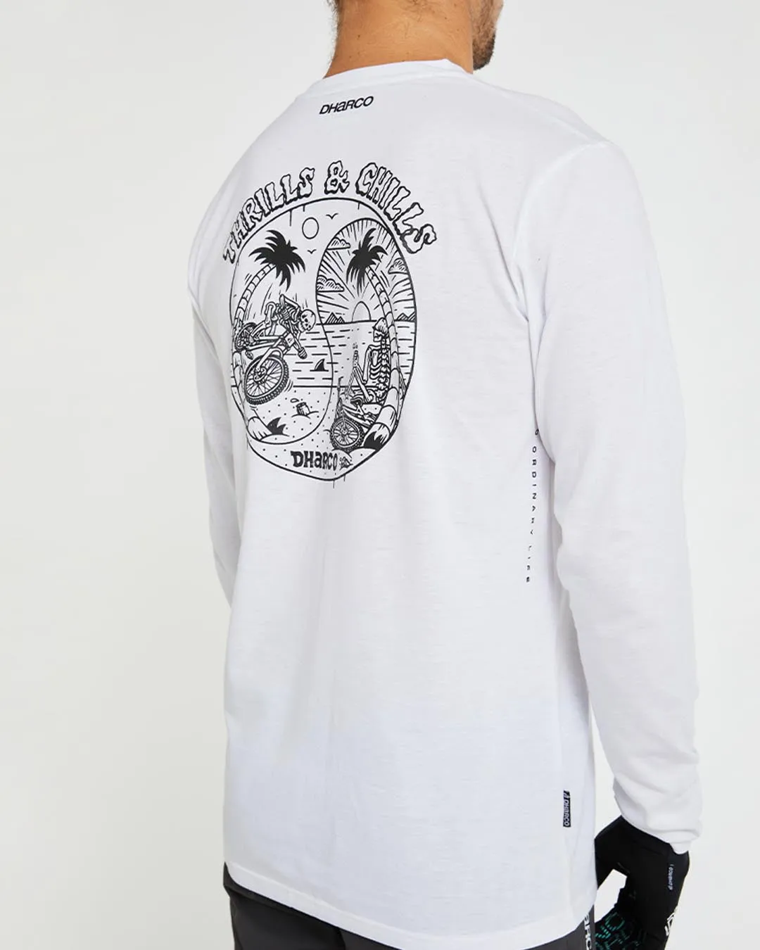 Mens Long Sleeve Tech Tee | Thrills & Chills