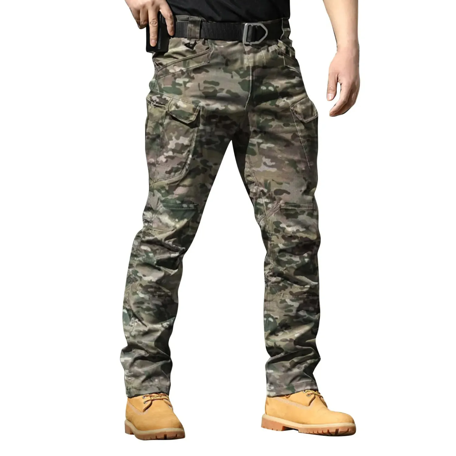 Men's Stylish Military Cargo Pants with Pockets | Perfect for All-Season Wear