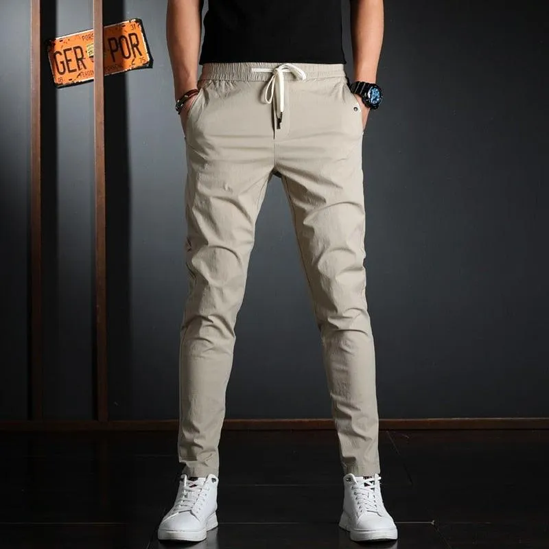 Men's Summer Elastic Waist Casual Pants