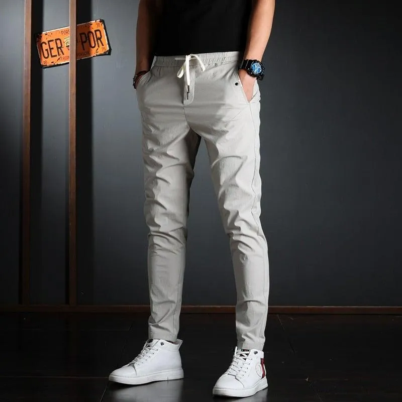 Men's Summer Elastic Waist Casual Pants