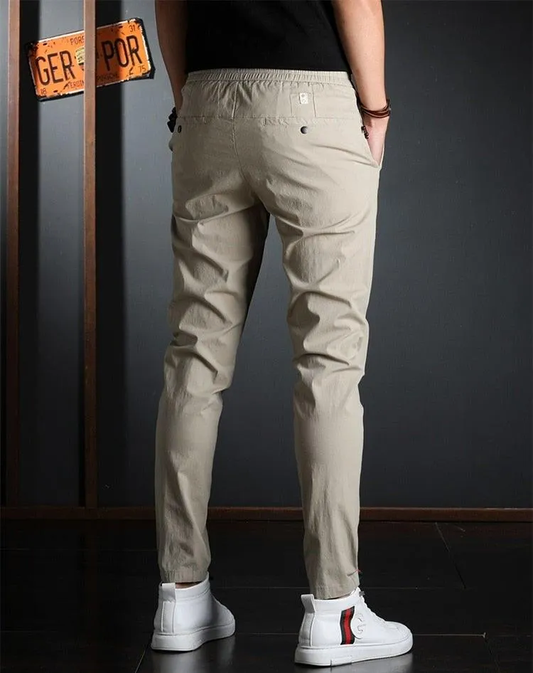 Men's Summer Elastic Waist Casual Pants