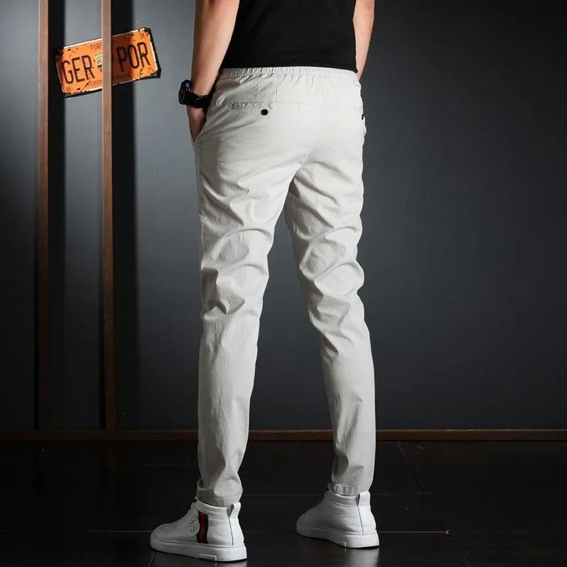 Men's Summer Elastic Waist Casual Pants